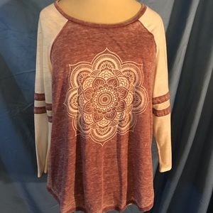 Garage Mandala Baseball Tee